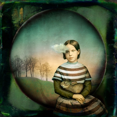 Girl with a small cloud