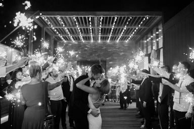 WeddingSparklerExitPatio